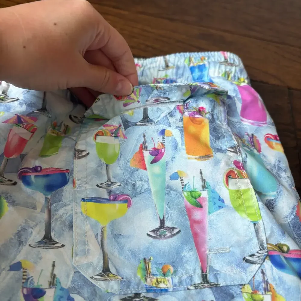 Michael’s Men's‎ Mesh Liner Swim Trunks Tropical Treats Multicolored Size L